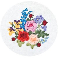 Набор для вышивания с шёлковыми лентами "разгар лета" 18х27 см    