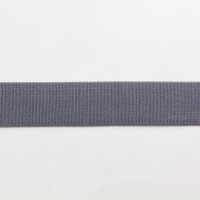 Тесьма эластичная  2 см полиэстр 76%, латекс 24% тёмно-серый   