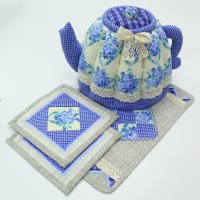 Чайник на чайник + 2 прихватки + салфетка     