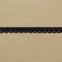 Кружево  1.2 см хлопок 100% чёрный   